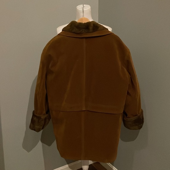 GA Italian Textile Group Handmade Shearling Mens Coat - Picture 4 of 14